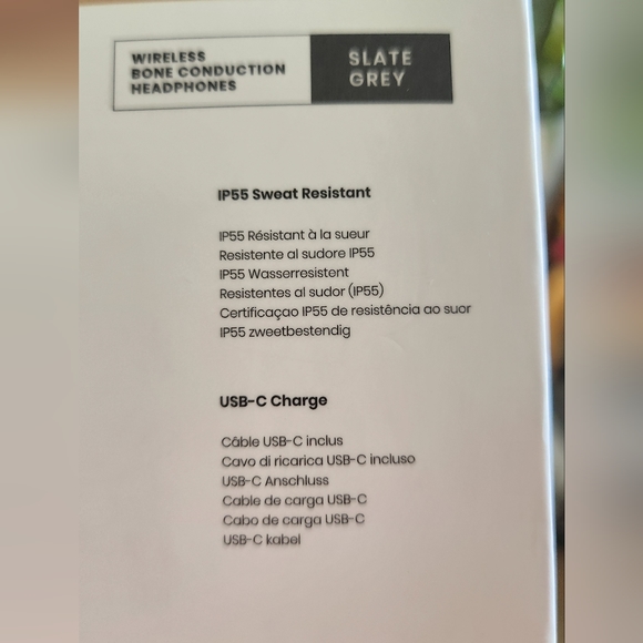 ❌️SOLD❌️  Shockz (AfterShokz) OpenMove headphones [Slate Grey] - Picture 2 of 5